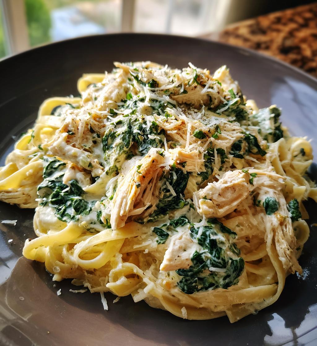 creamy spinach artichoke greek chicken alfredo recipe