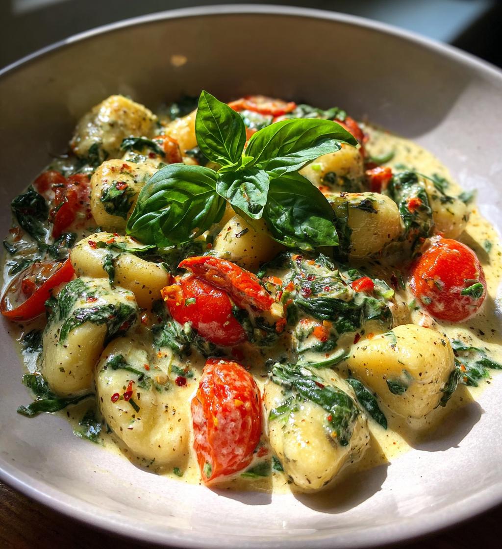 creamy tuscan marry me gnocchi - detail 1