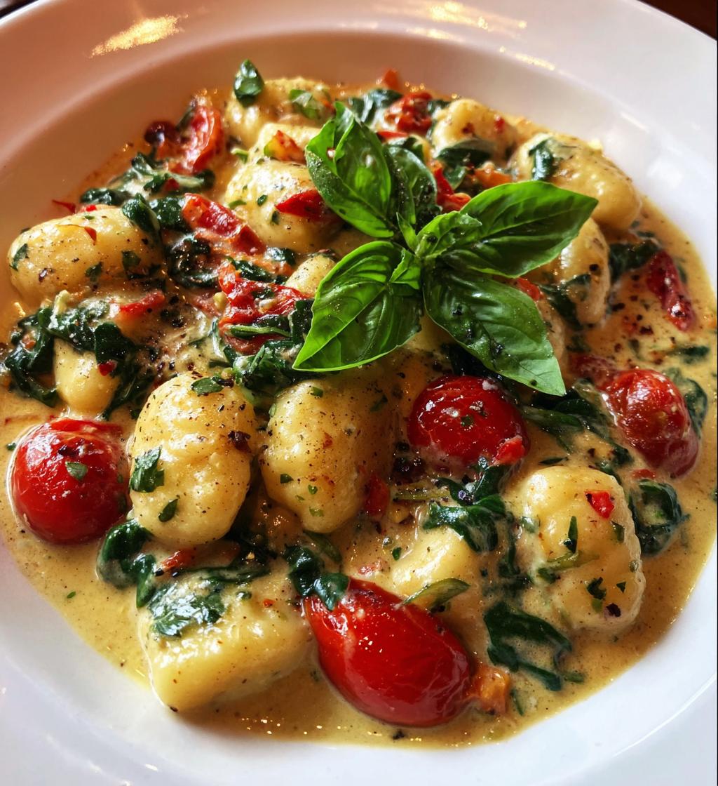 creamy tuscan marry me gnocchi