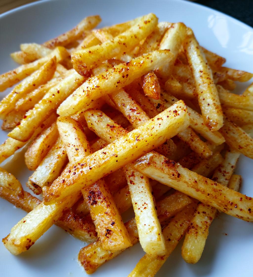 crispy air fryer seasoned french fries