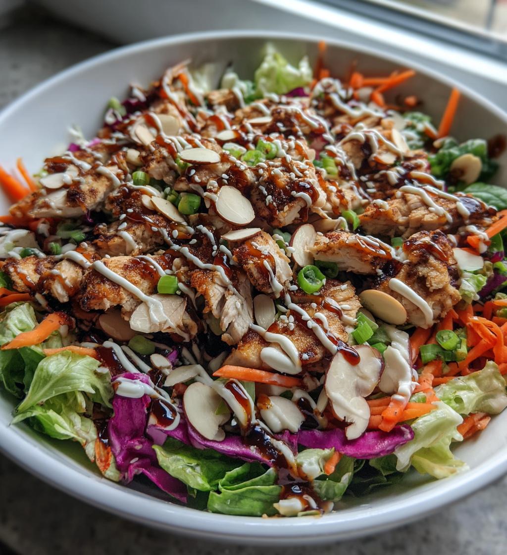 crispy asian chicken salad - detail 1