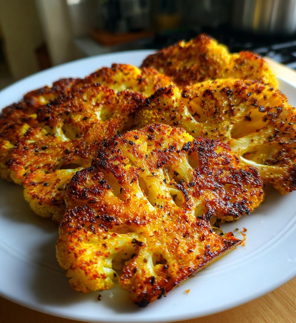 crispy baked cauliflower steaks