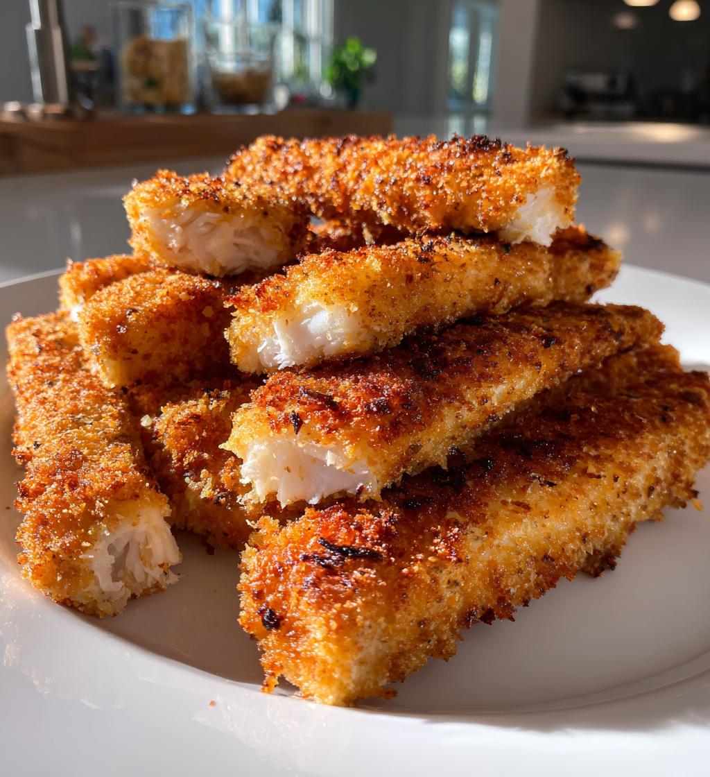 crispy baked fish sticks - detail 1