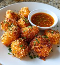 crispy bang bang salmon bites