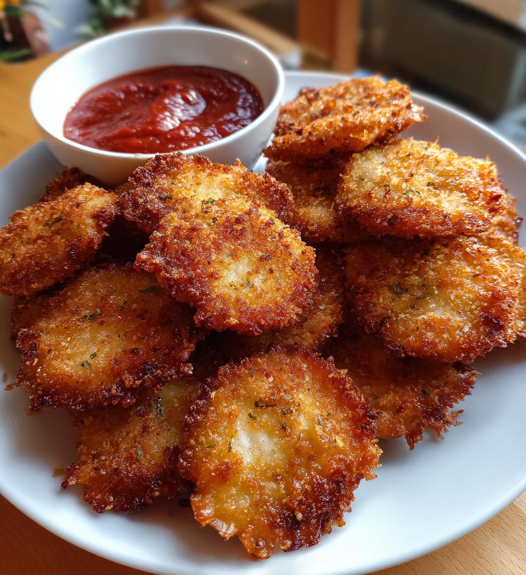 crispy fried ravioli
