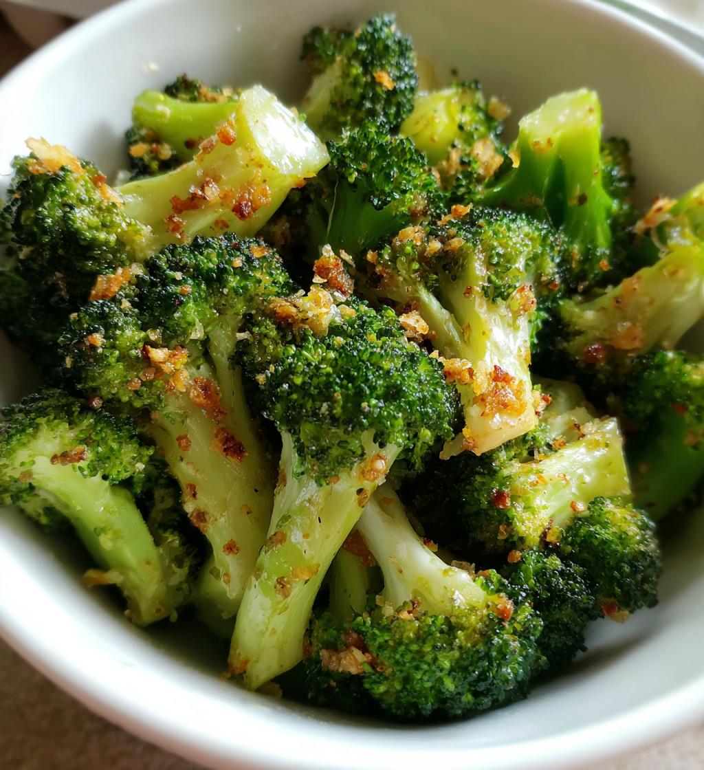 crispy garlic air fryer broccoli