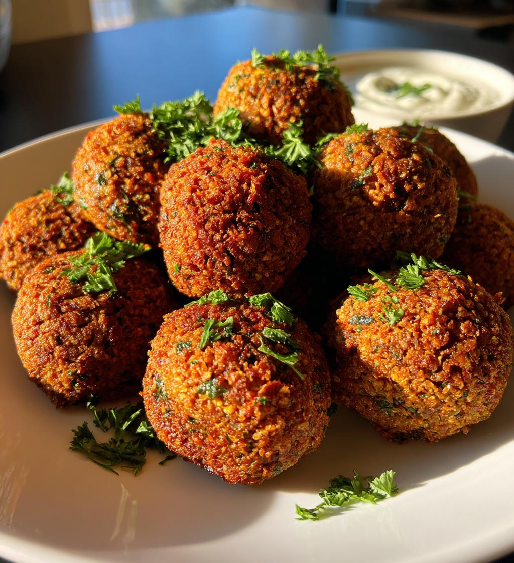 crispy homemade falafel