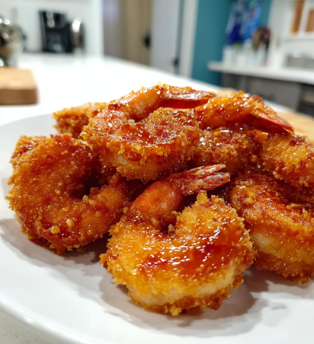 crispy hot honey fried shrimp sweet spicy and irresistible