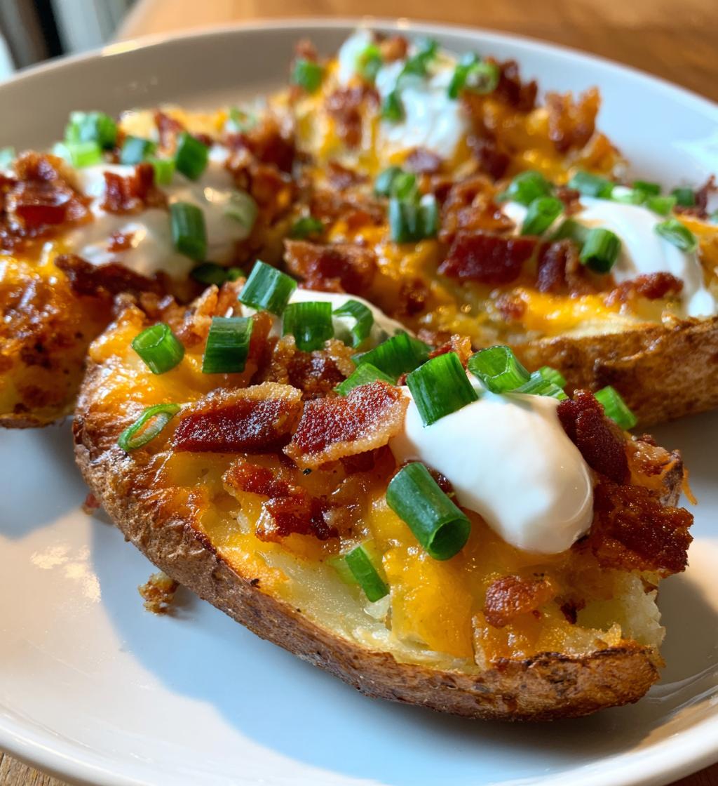 crispy oven baked potato skins