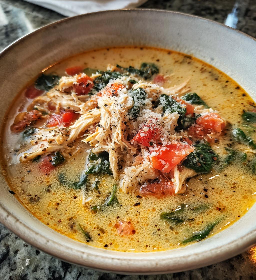 crock pot creamy chicken parmesan soup - detail 1