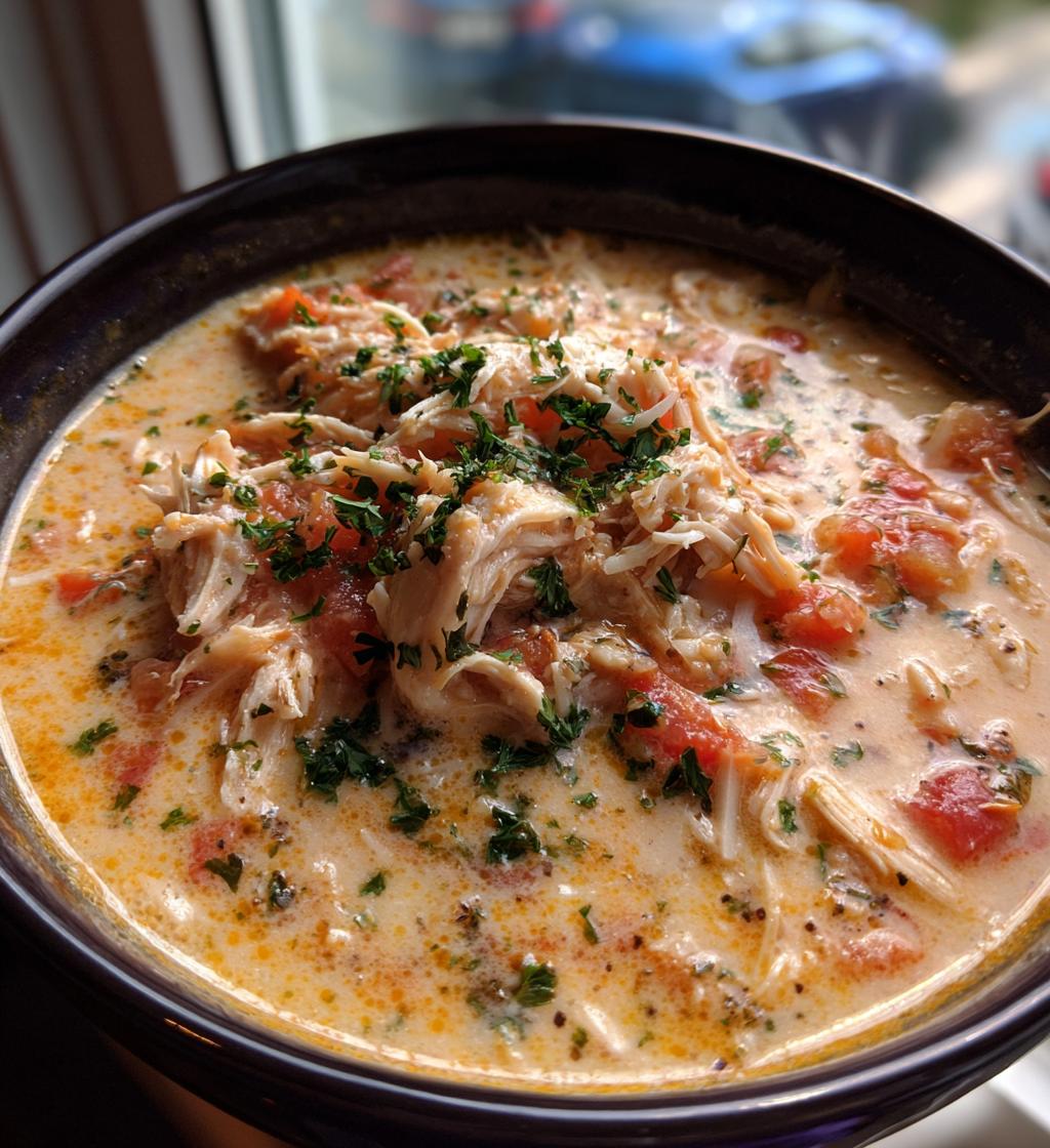 crock pot creamy chicken parmesan soup