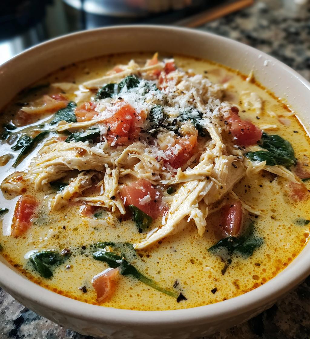 crock pot creamy chicken parmesan soup