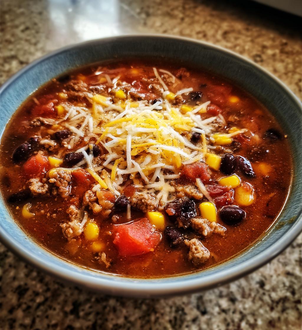 crock pot taco soup - detail 1