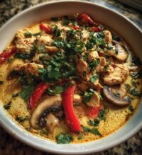 crockpot thai coconut chicken soup