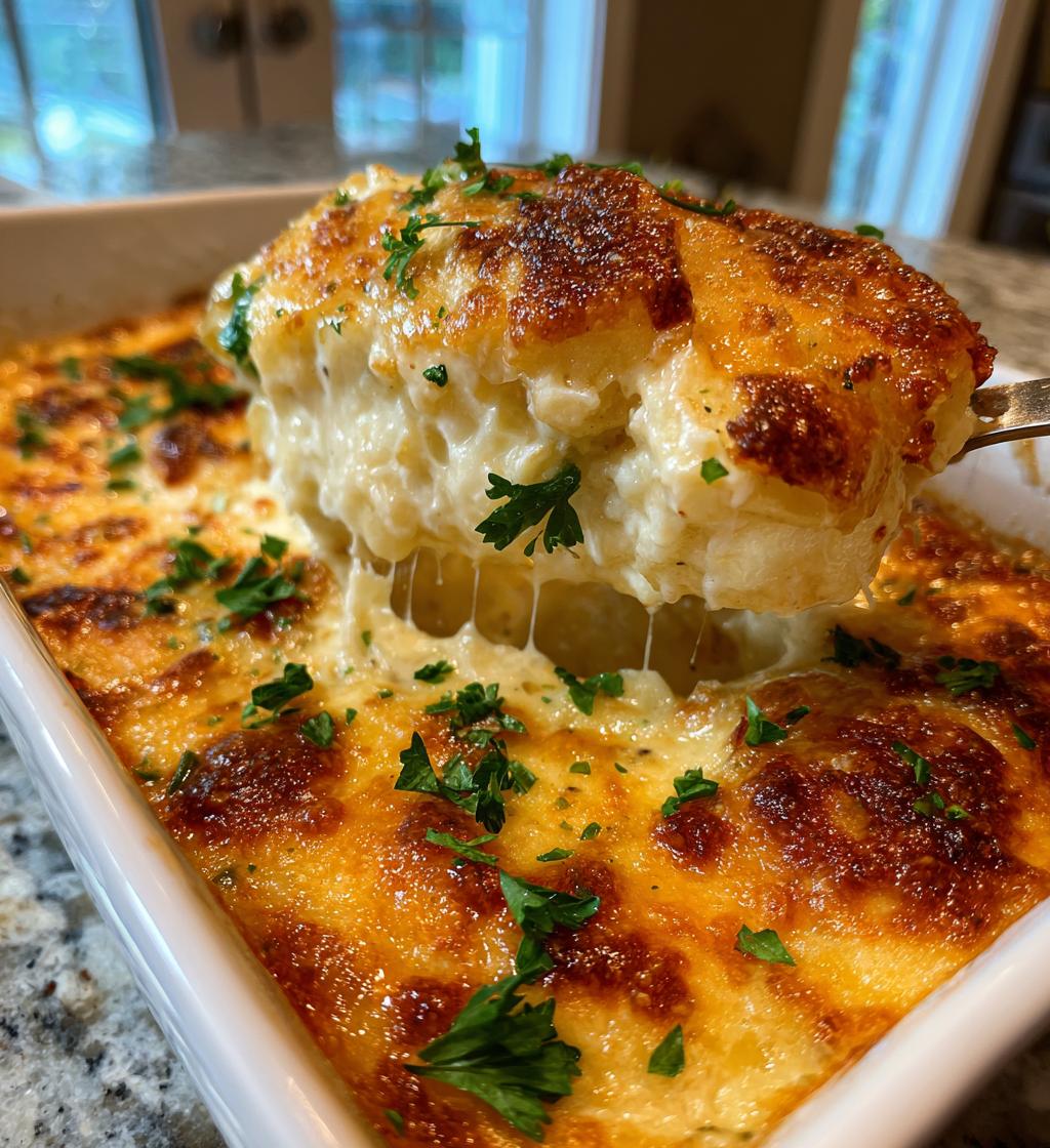 dads creamy gratin potatoes