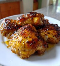 delicious honey mustard chicken thighs recipe