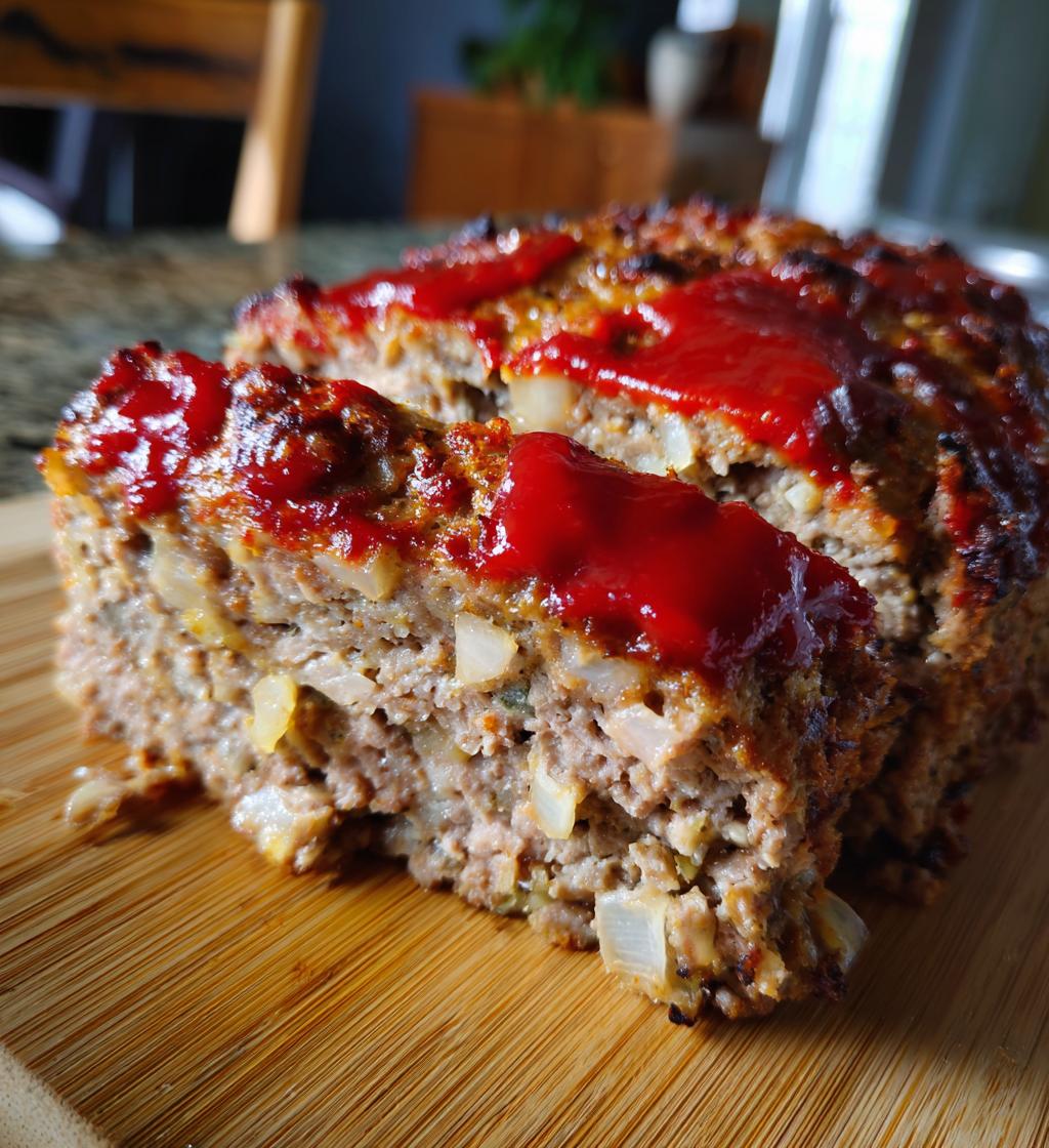 delicious savory meatloaf - detail 1