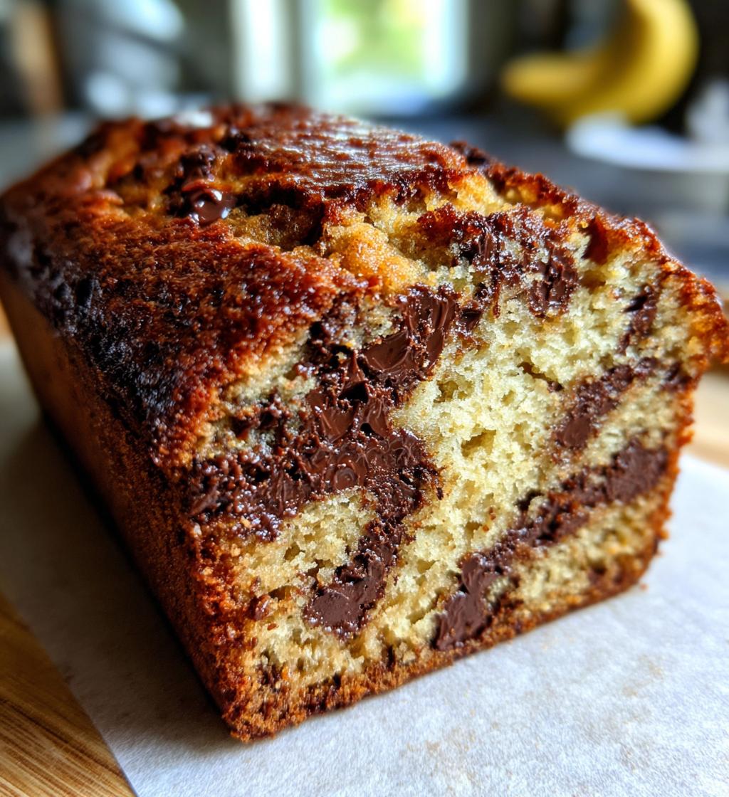 double chocolate banana bread - detail 1