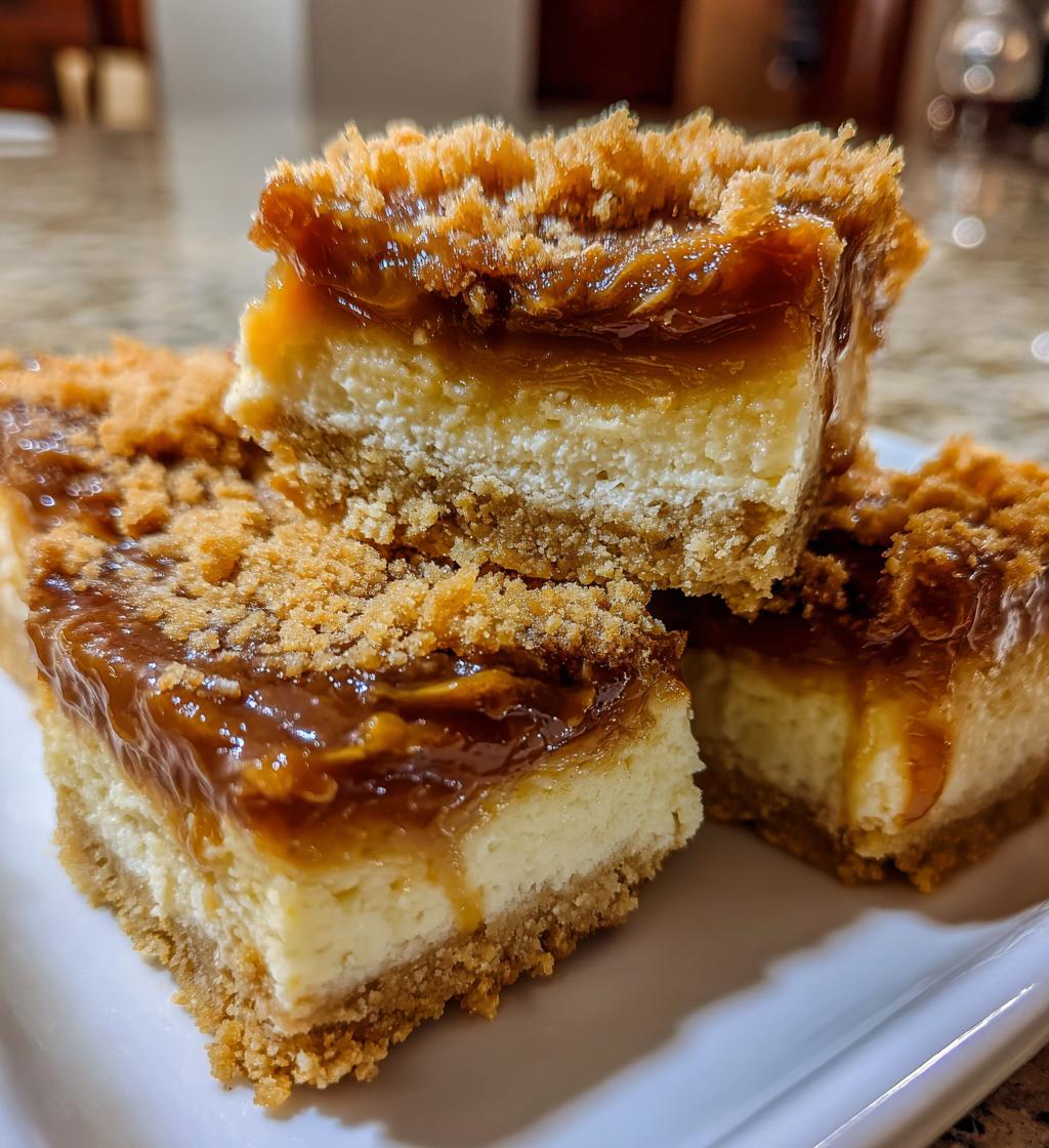 dulce de leche cheesecake bars
