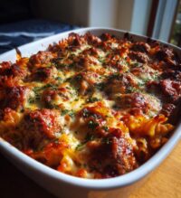 dump and bake meatball casserole
