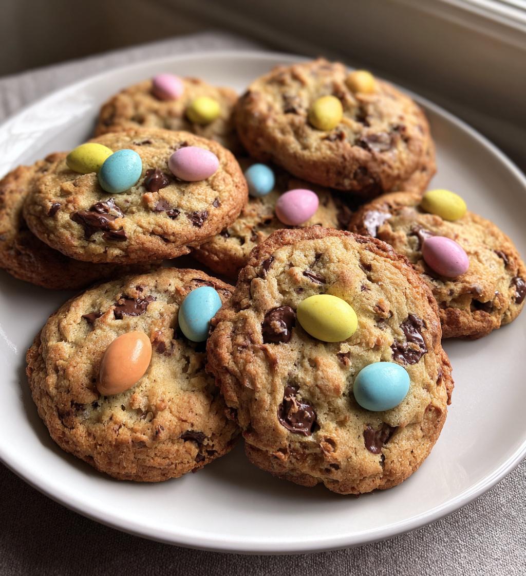 easter chocolate chip cookies - detail 1