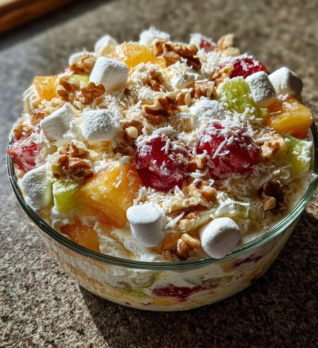 easter fruit fluff salad