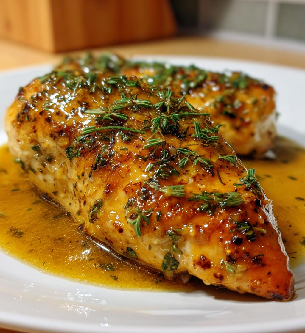 easy baked honey dijon chicken - detail 1