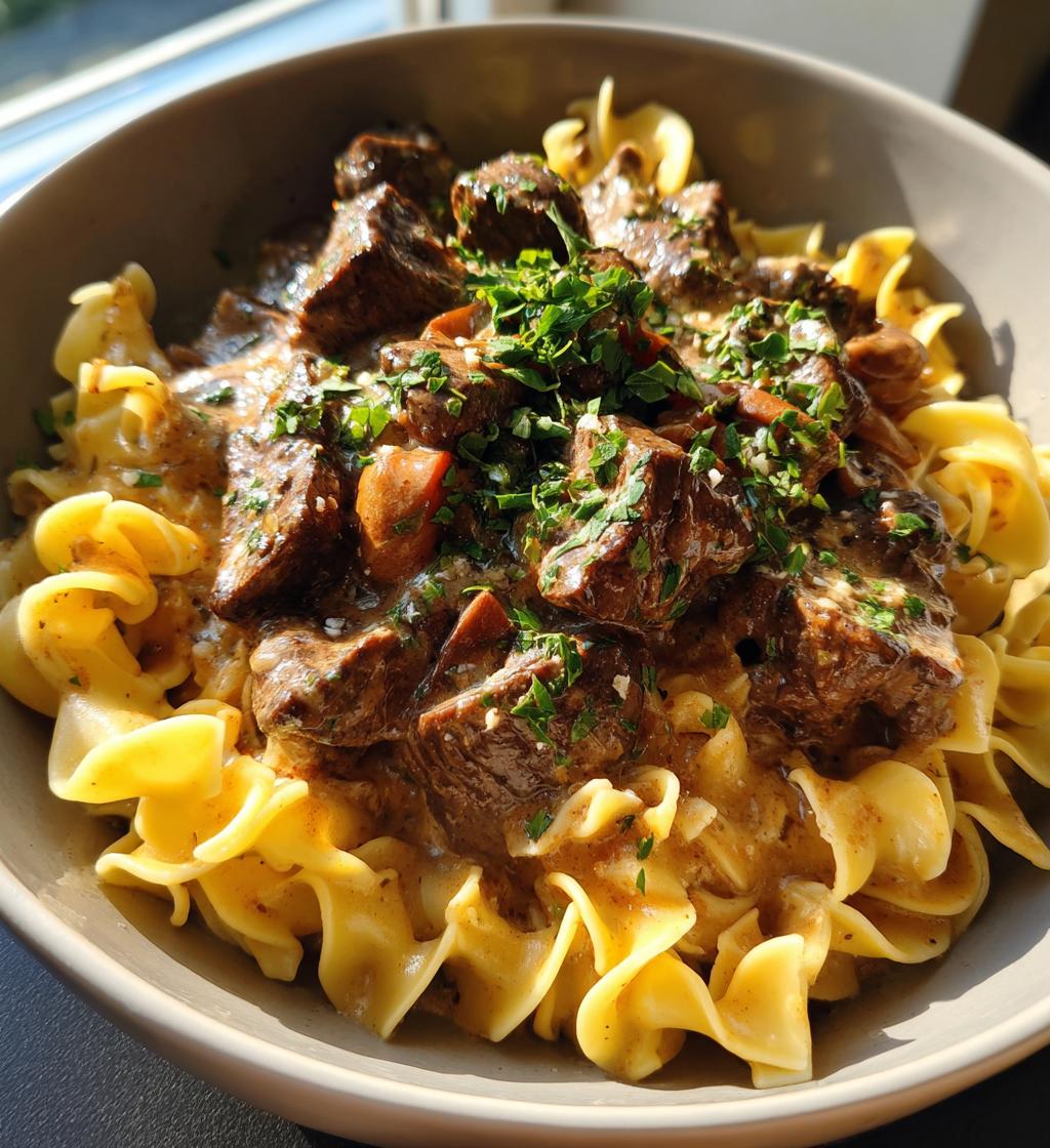 easy beef stroganoff
