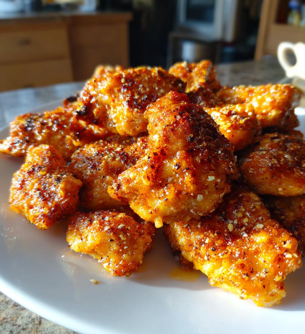 easy buffalo garlic chicken bites recipe - detail 1
