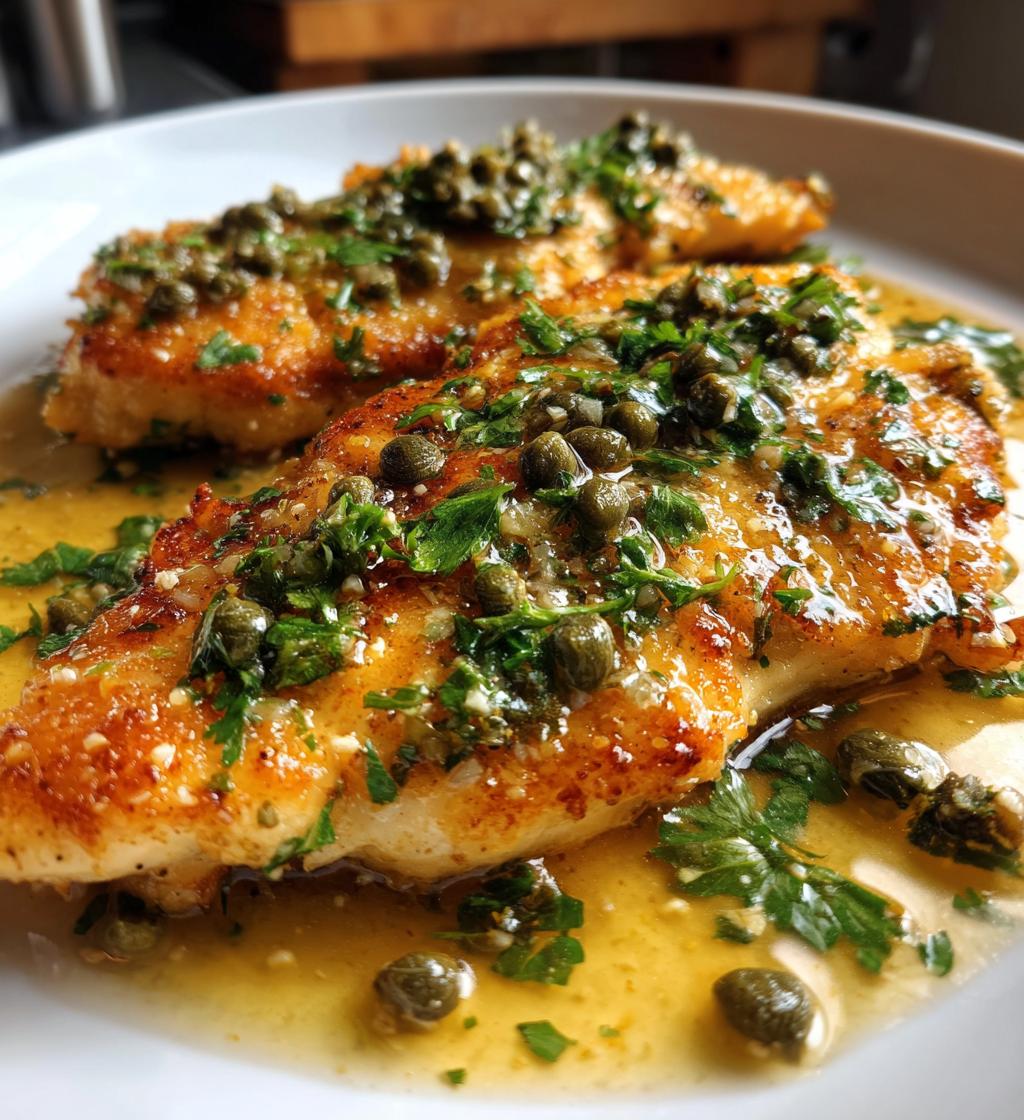 easy chicken piccata - detail 1