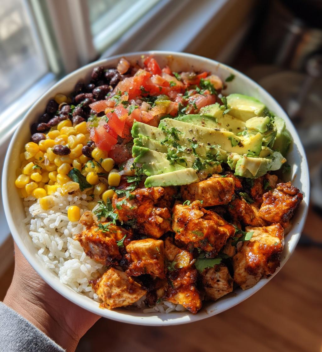 easy chipotle chicken bowl recipe