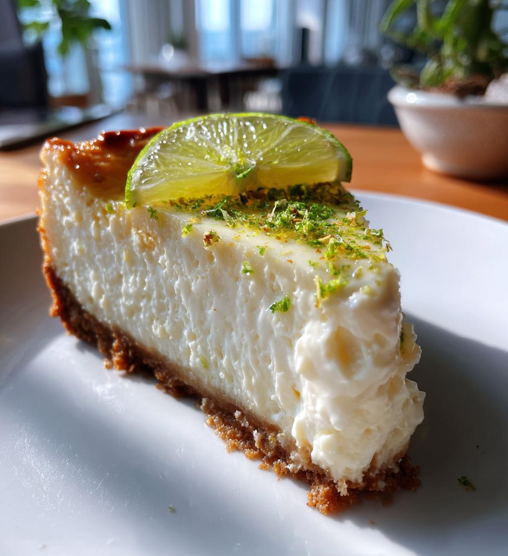 easy greek yogurt lime cheesecake