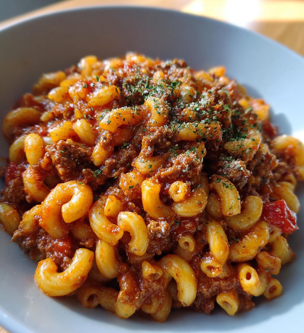 easy homemade beefaroni - detail 1