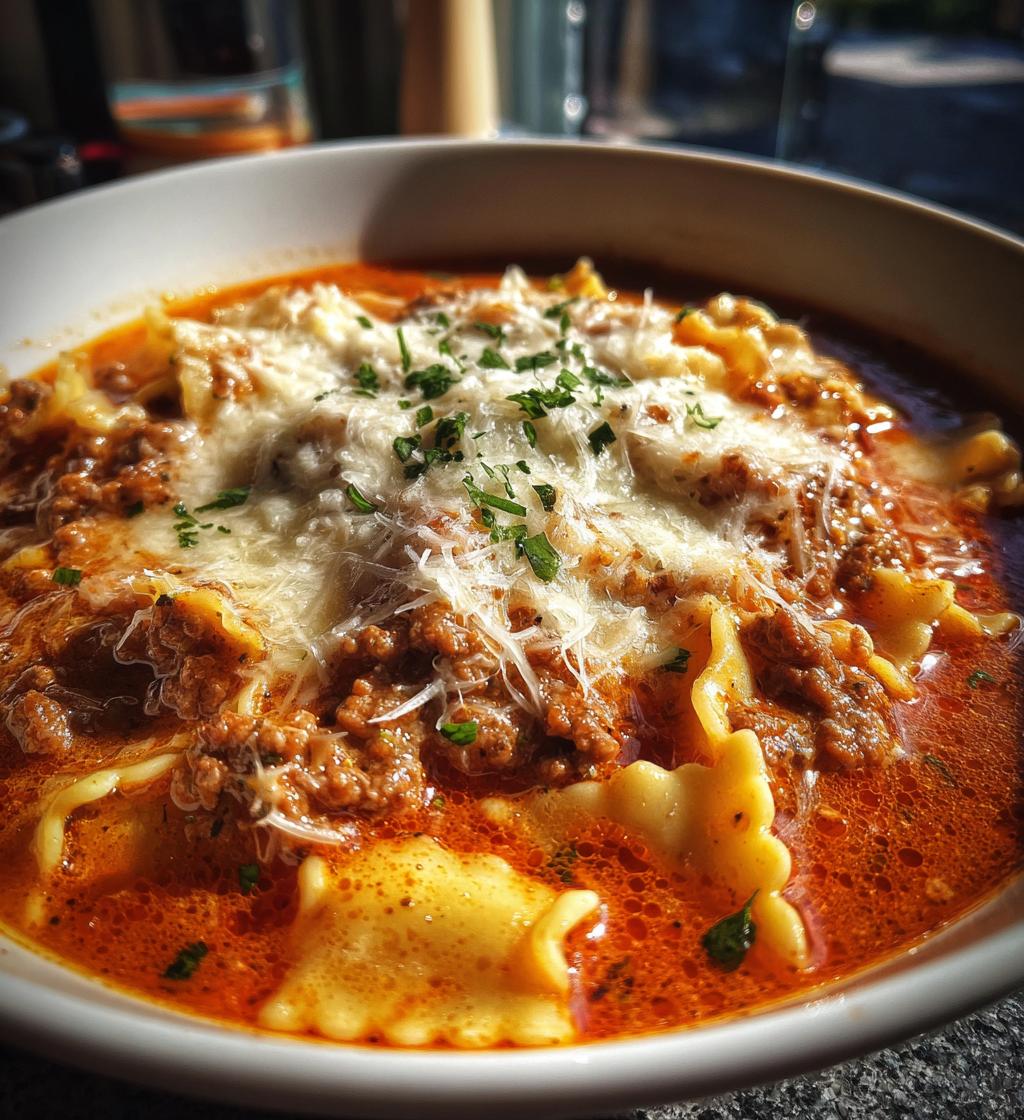 easy lasagna soup