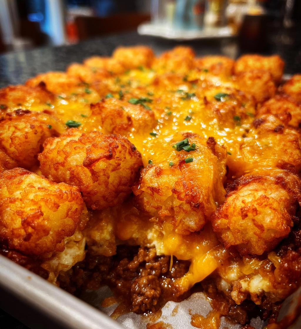 easy weeknight tater tot casserole