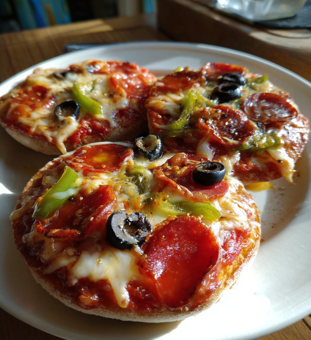 english muffin pizzas - detail 1
