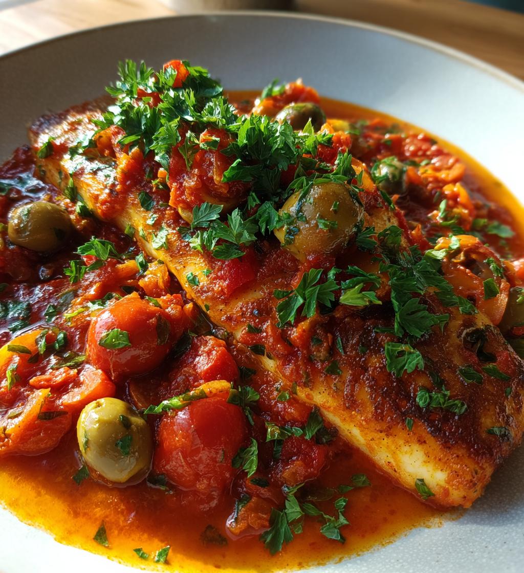 fish puttanesca - detail 1