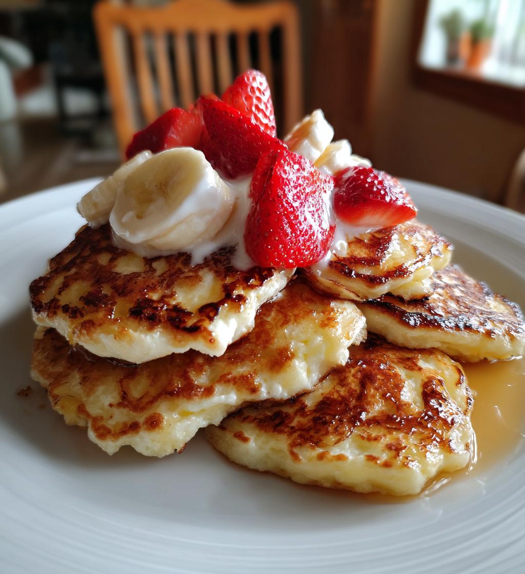 flourless cottage cheese pancakes - detail 1