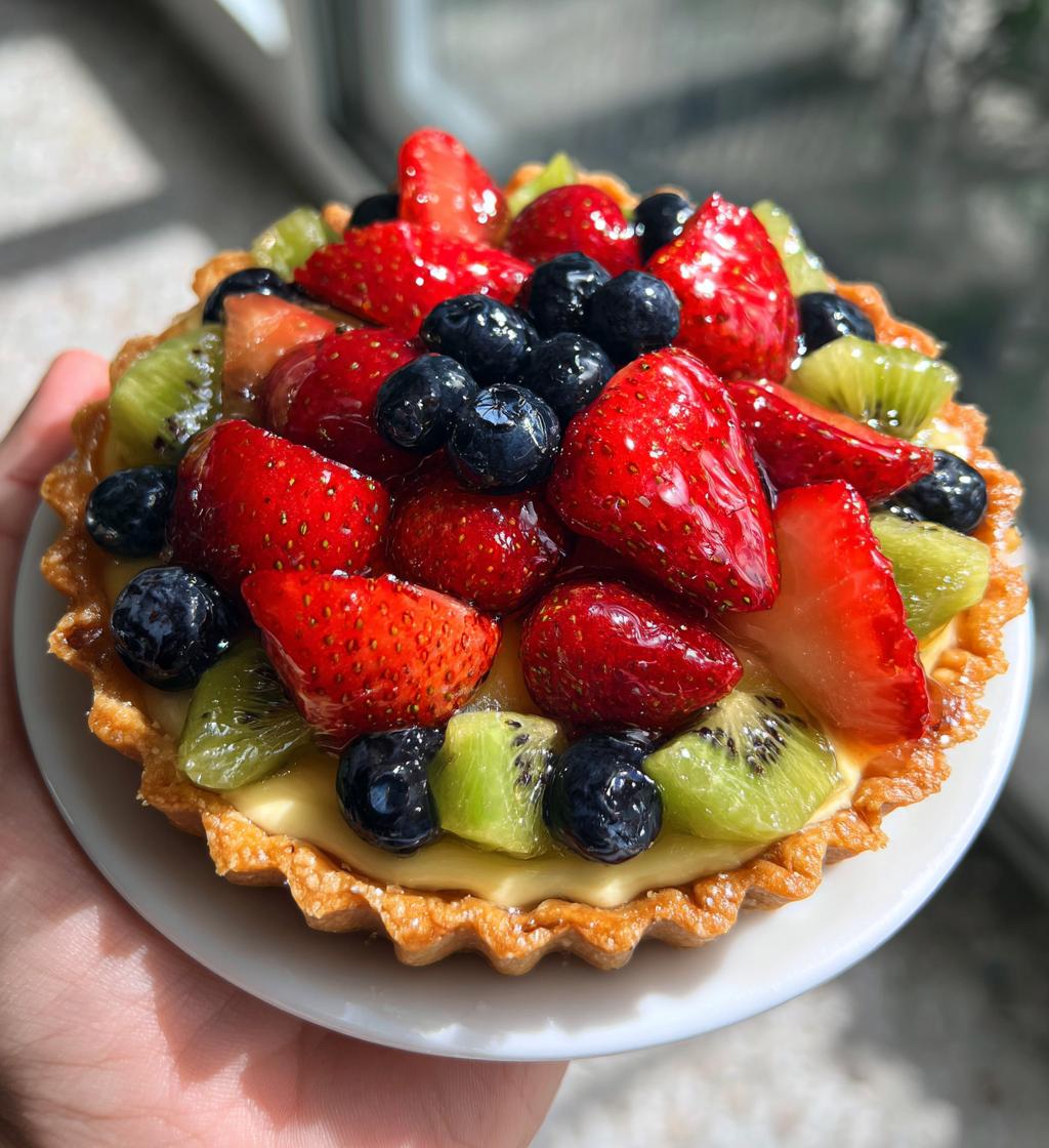 french fresh fruit tart - detail 1