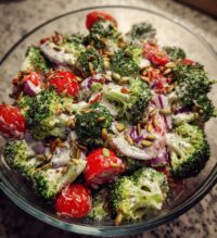 fresh crunchy broccoli salad