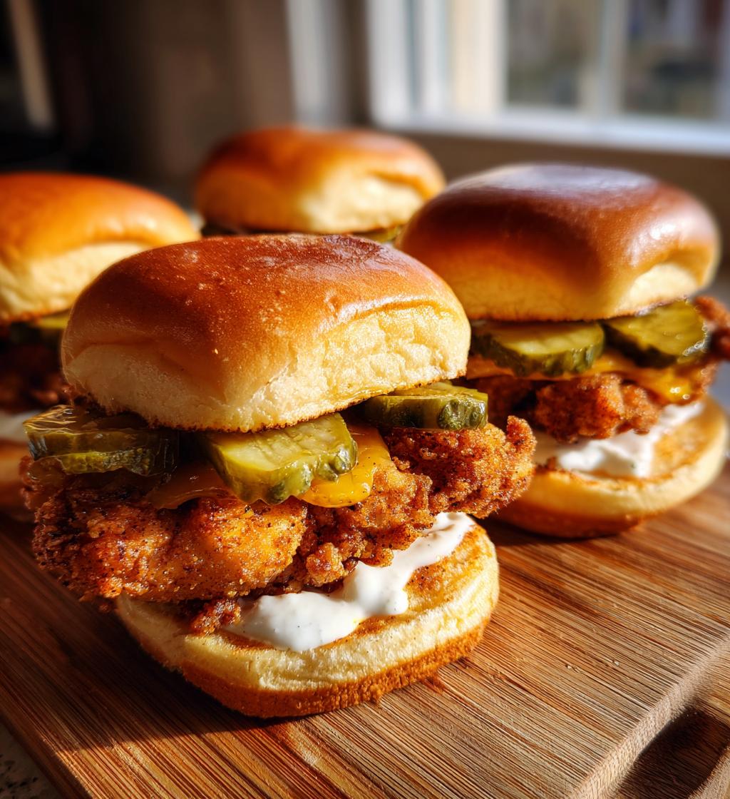 fried chicken sliders
