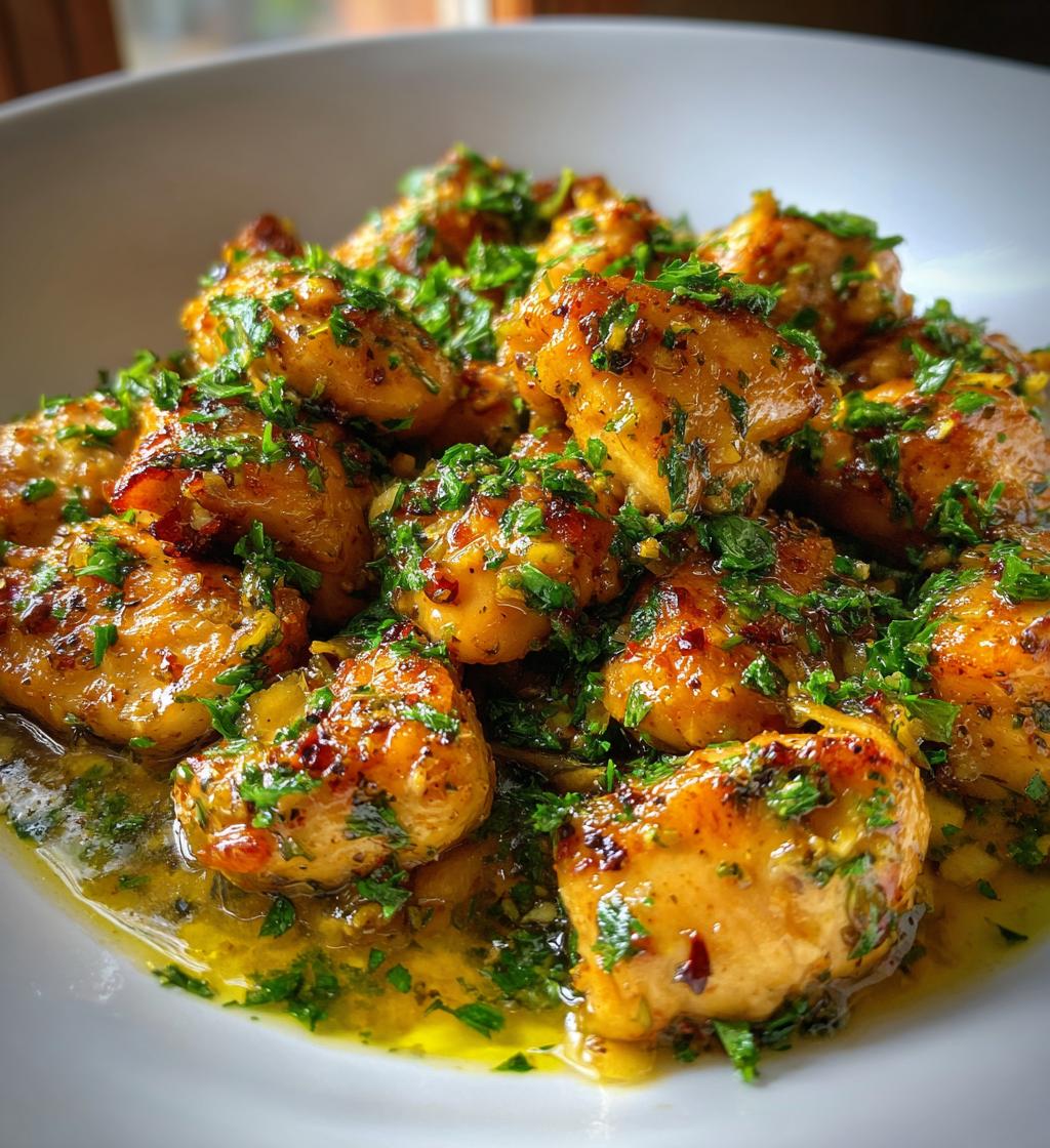 garlic butter chicken bites