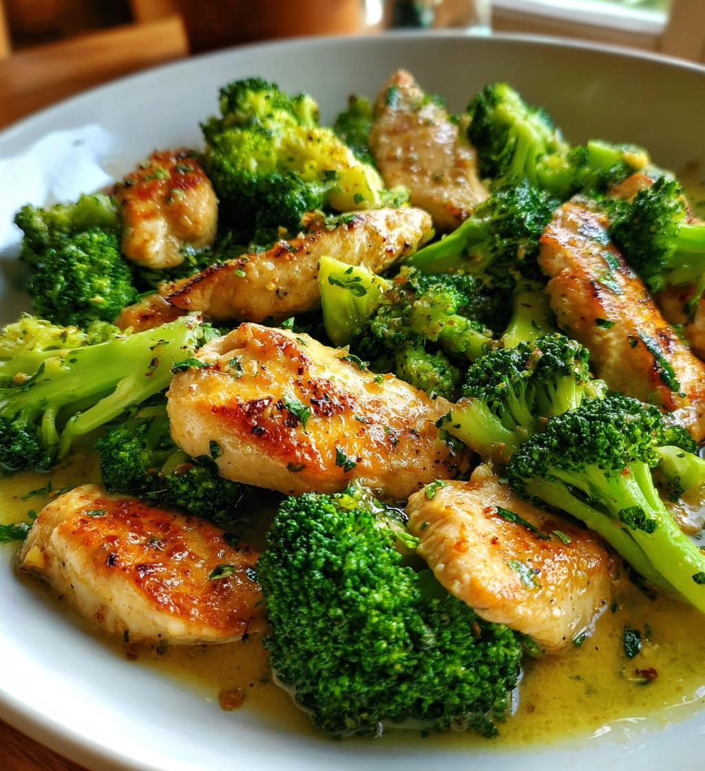 garlic butter chicken broccoli