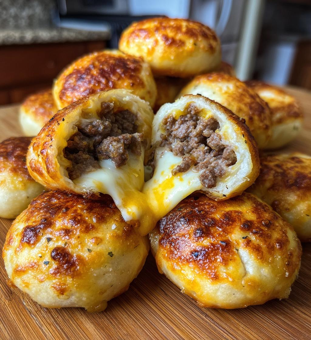 garlic parmesan cheeseburger bombs 2 - detail 1