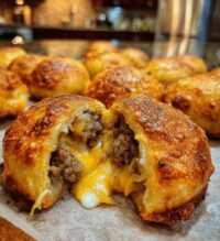 garlic parmesan cheeseburger bombs 2