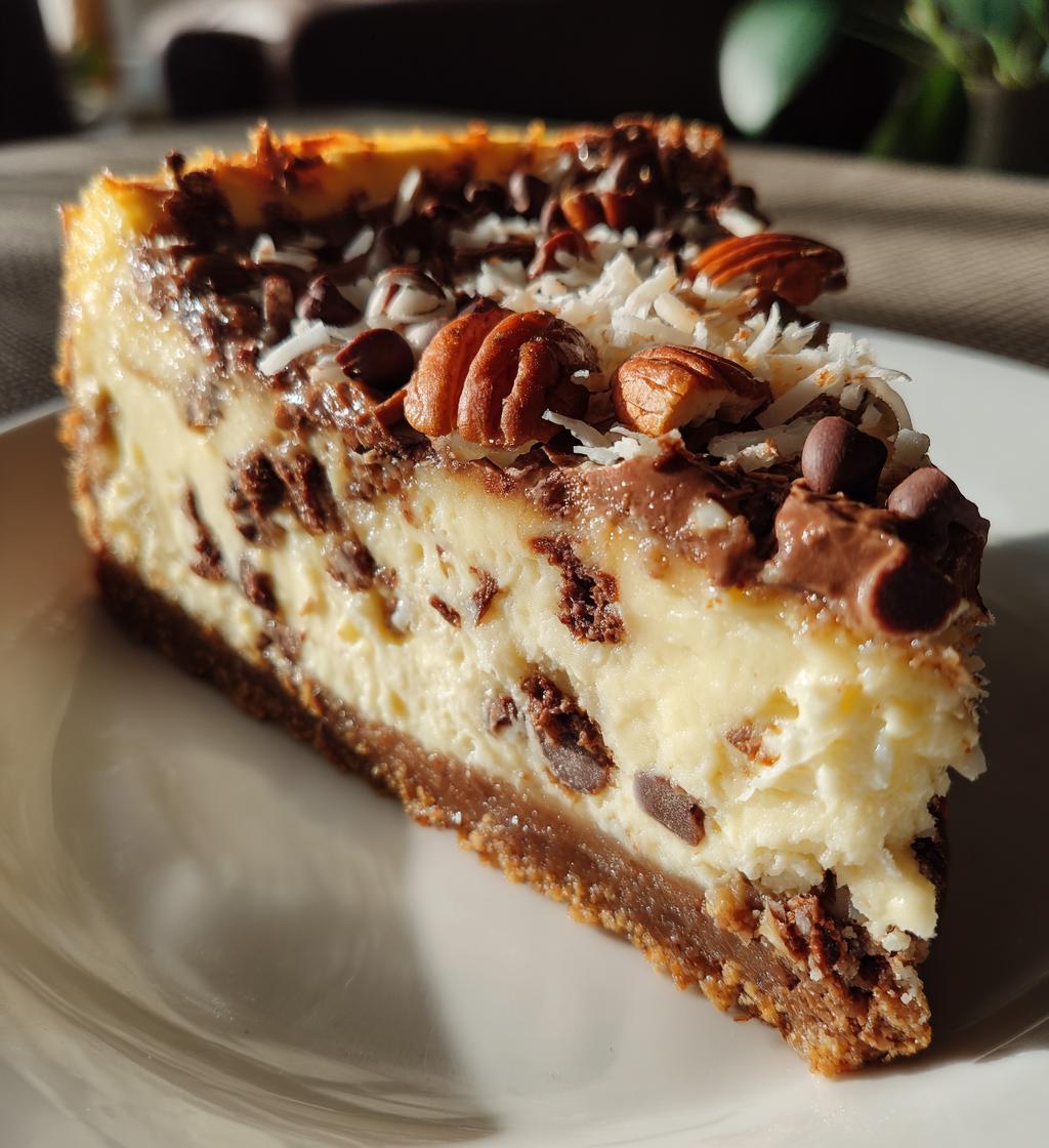 german chocolate cheesecake