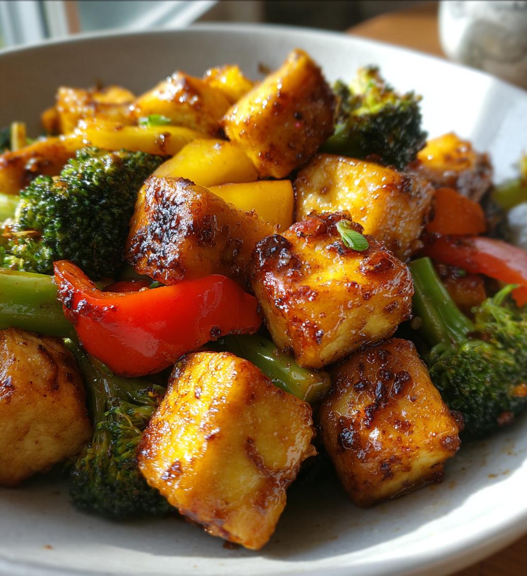 ginger soy tofu stir fry