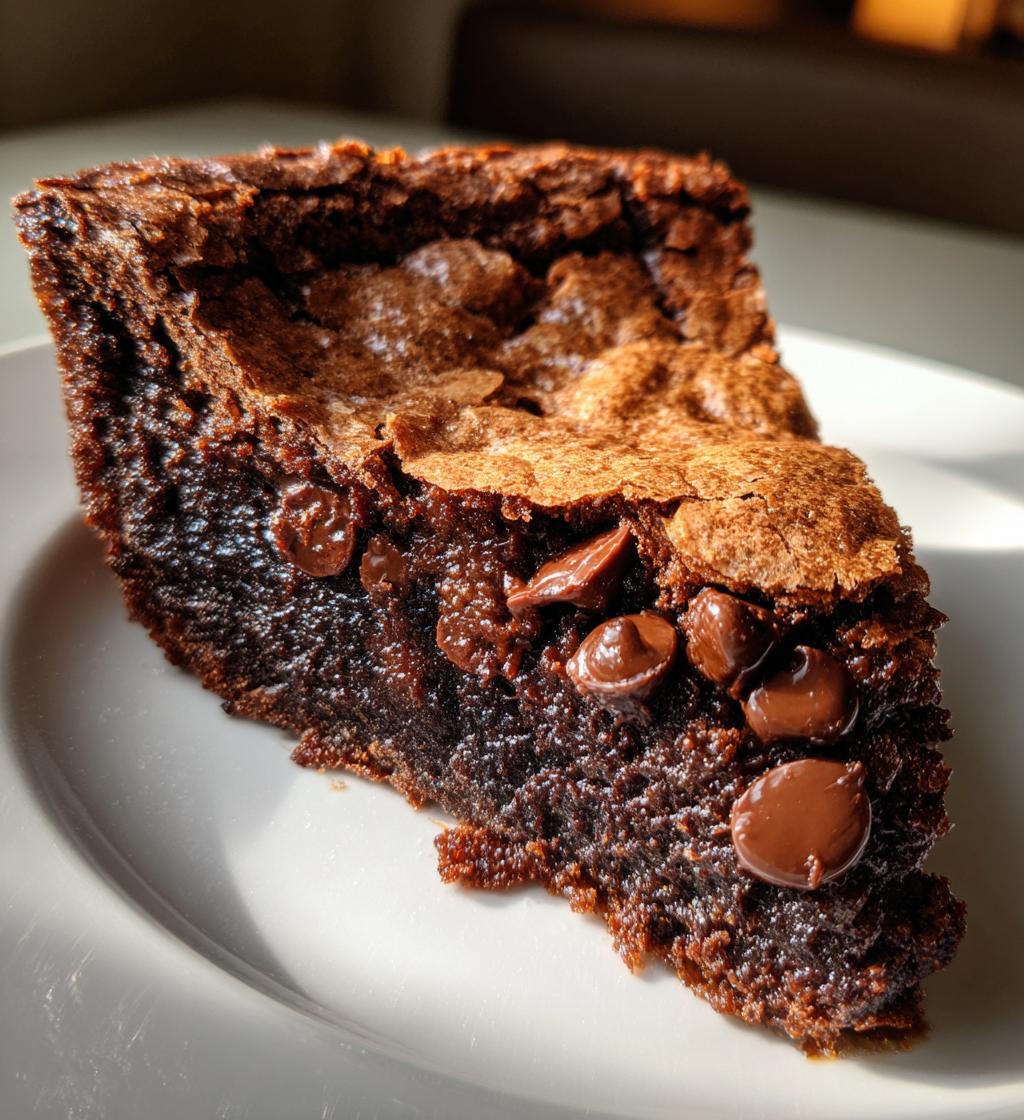 gooey brownie pie - detail 1