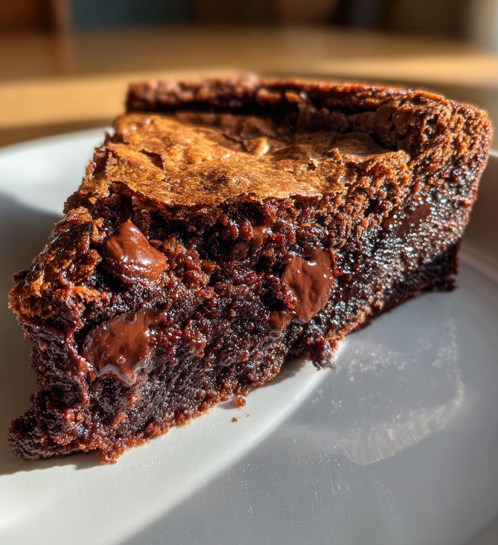 gooey brownie pie