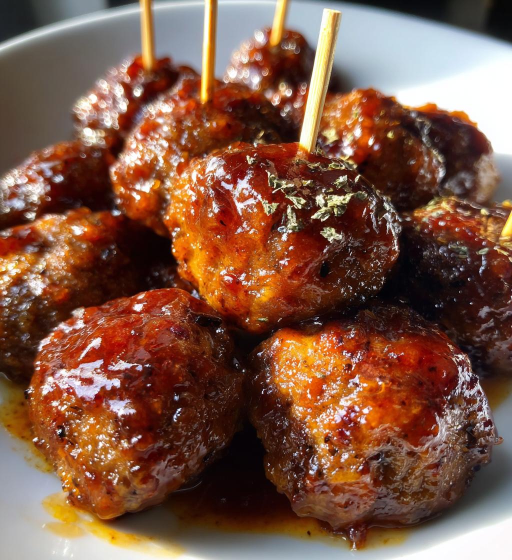 grape jelly meatballs - detail 1
